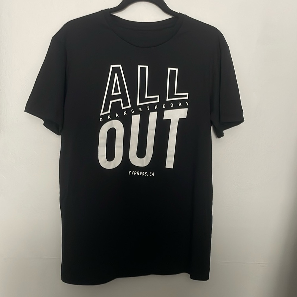 Orangetheory oversized small black tee